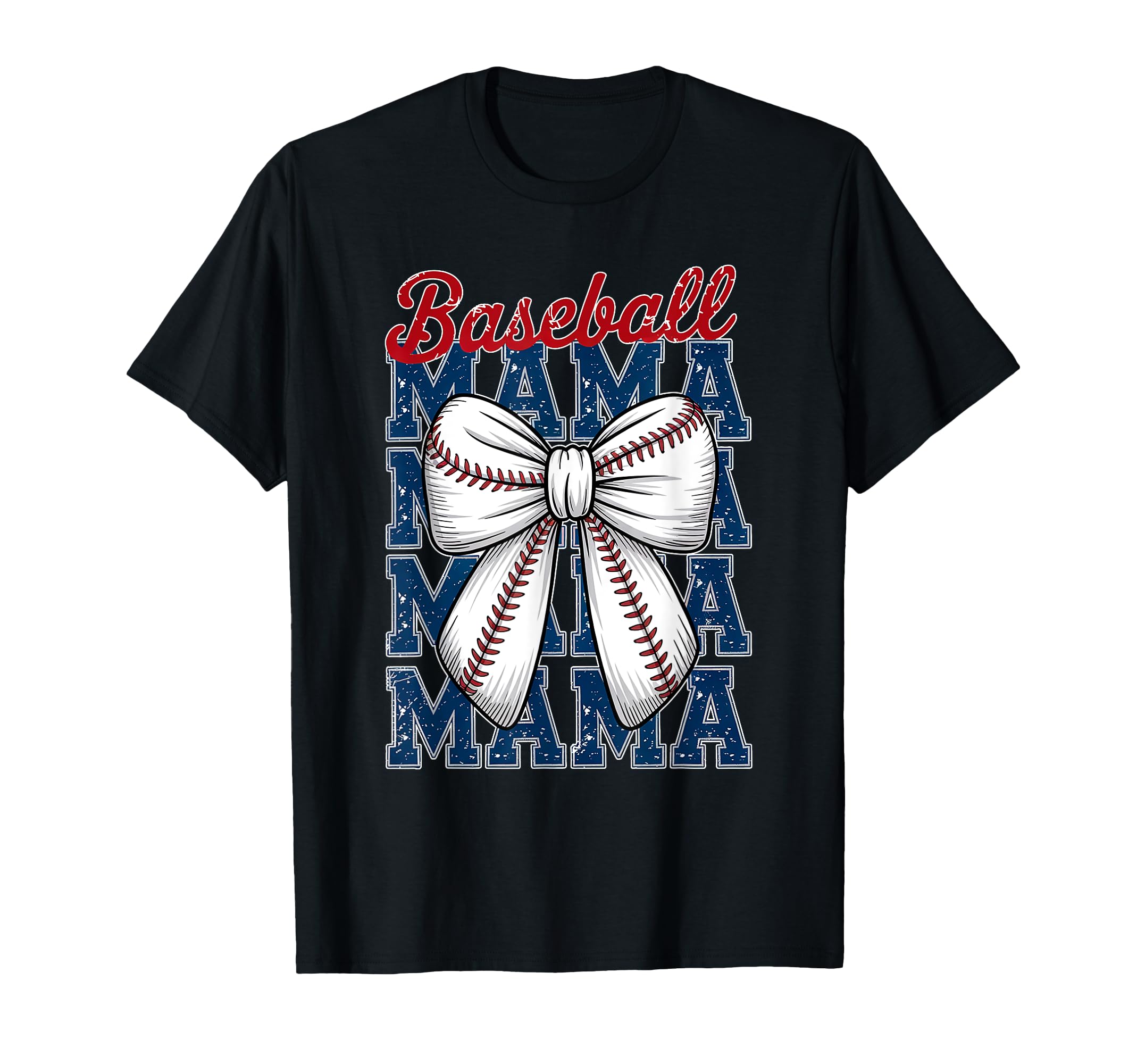 Baseball Mama Coquette Bow Game Day T-Shirt - Minimalist Print Unisex - T-Shirt, Sweatshirt, Hoodie