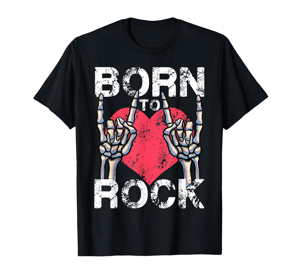Born To Rock Lets Rock Rock Roll Rock T-Shirt - Custom Art Print Unisex - T-Shirt, Sweatshirt, Hoodie