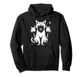3 Headed Cat Grunge Alt 90S Halloween Hoodie - Novelty Apparel for Adults - T-Shirt, Sweatshirt, Hoodie