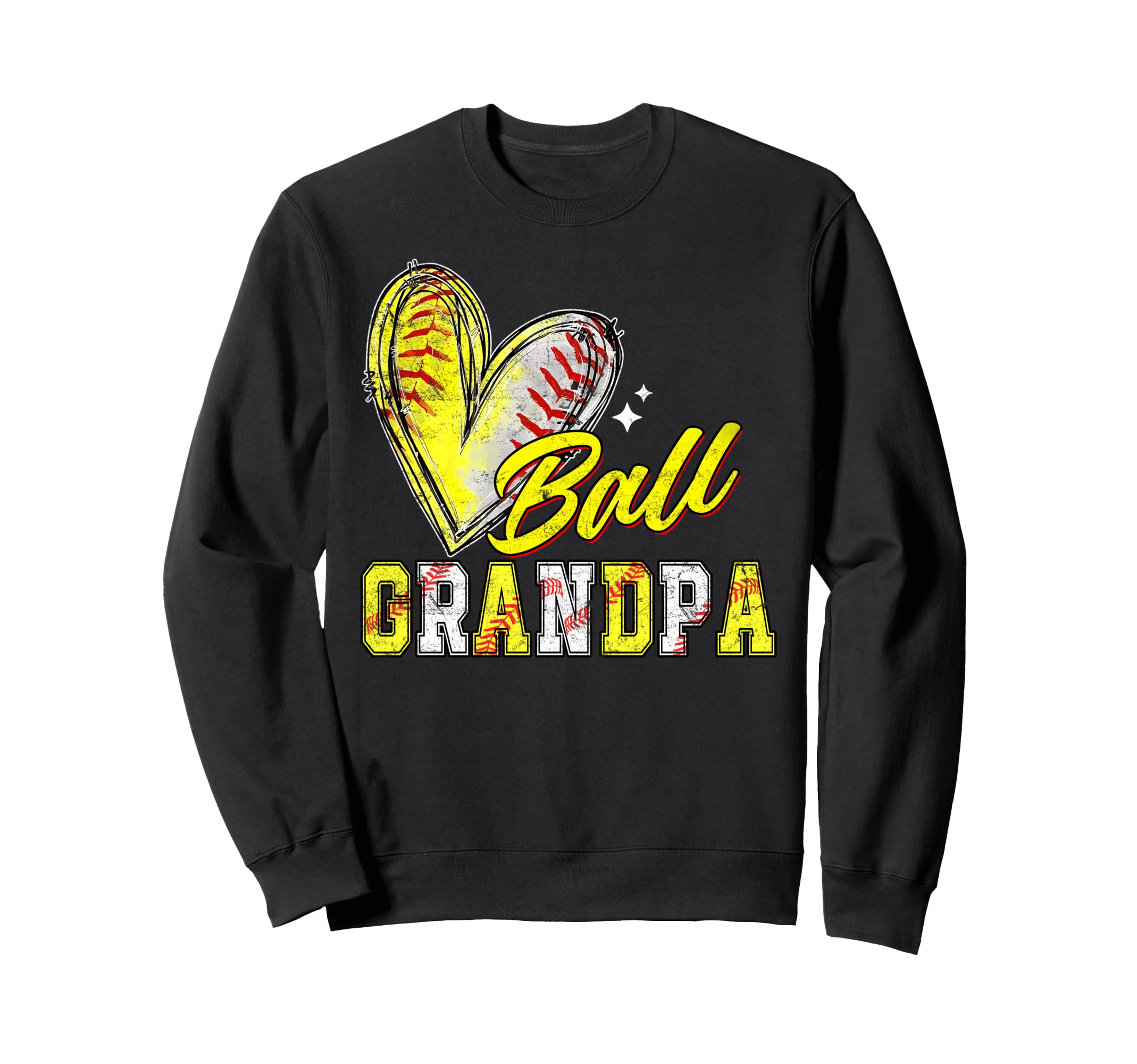 Funny Ball Grandpa Softball Baseball Sweatshirt - Novelty Apparel Unisex - T-Shirt, Sweatshirt, Hoodie