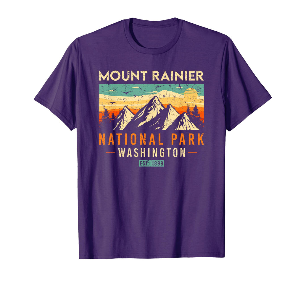 Mount Rainier Est 1899 Washington T-Shirt - Aesthetic Graphic for Adults - T-Shirt, Sweatshirt, Hoodie