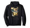 Corgi Howling To Moon Meme Funny 90S Hoodie - Streetwear Style Unisex - T-Shirt, Sweatshirt, Hoodie
