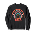 Yaya Groovy Grandma Rainbow Boho Sweatshirt - Minimalist Print Unisex - T-Shirt, Sweatshirt, Hoodie