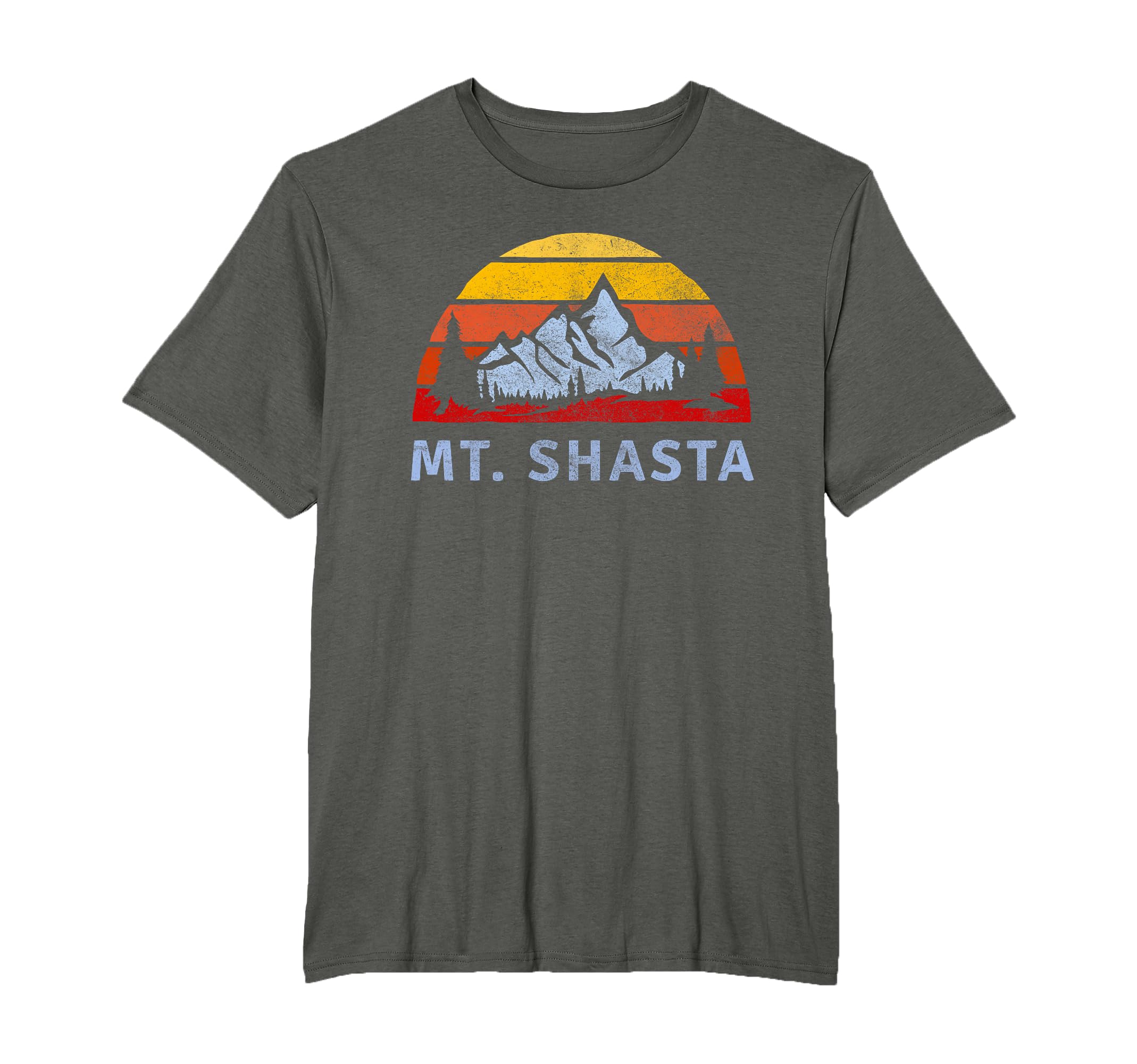 Mt Shasta Mountain Sunset T-Shirt - Streetwear Style Men Women - T-Shirt, Sweatshirt, Hoodie