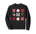 Baseball Sister Coquette Bow Mothers Sweatshirt - Unique Graphic Men Women - T-Shirt, Sweatshirt, Hoodie
