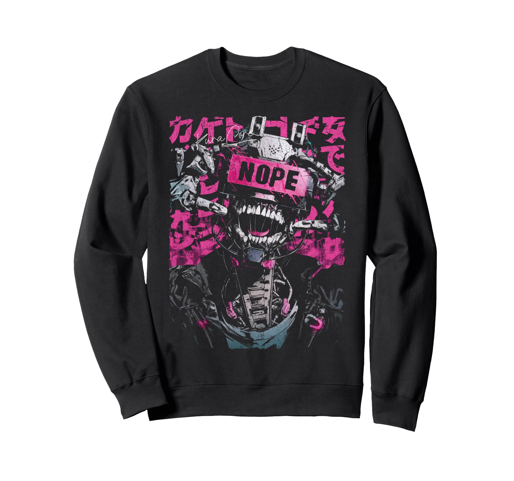 Japanese Streetwear Robot Sweatshirt - Aesthetic Graphic Men Women - T-Shirt, Sweatshirt, Hoodie