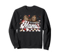 Baseball Mama Leopard Bow Mothers Day Sweatshirt - Trendy Graphic Unisex - T-Shirt, Sweatshirt, Hoodie