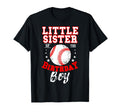 Little Sister Birthday Baseball Theme T-Shirt - Minimalist Print Unisex - T-Shirt, Sweatshirt, Hoodie