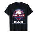 Funny Softball Dad Like Baseball Dad But T-Shirt - Minimalist Print Unisex - T-Shirt, Sweatshirt, Hoodie