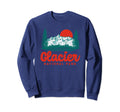 Glacier National Park 80S Mountain Sweatshirt - Graphic Print Men Women - T-Shirt, Sweatshirt, Hoodie