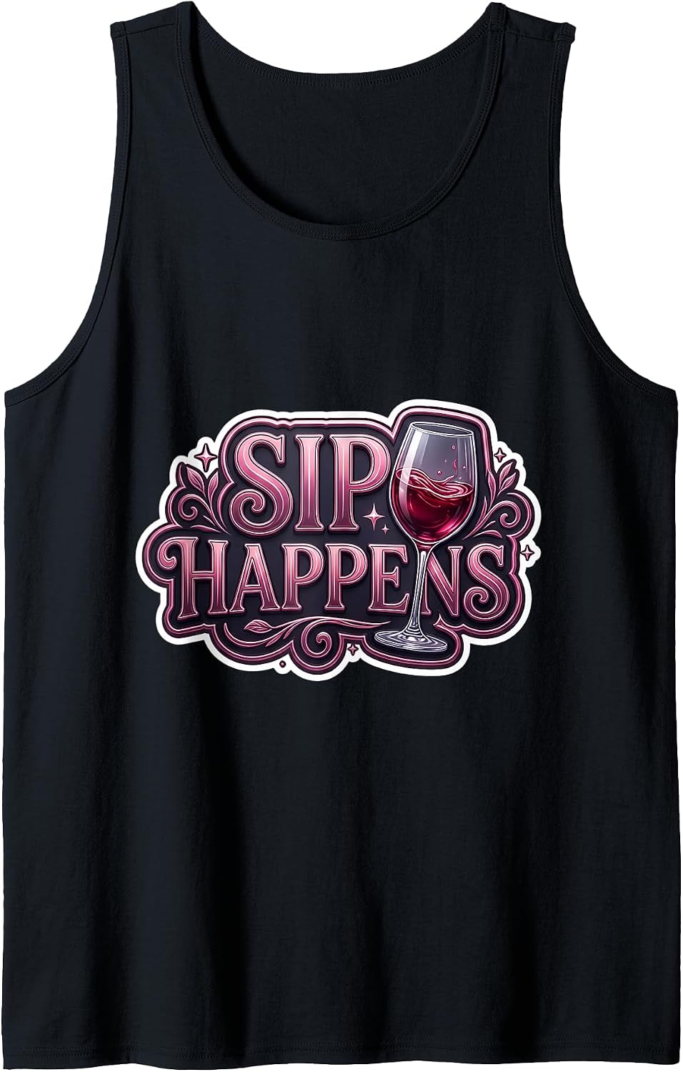 Sip Happens Funny Wine Lover Womens Pun Merch - Adult & Kids T-Shirts, Sweatshirts & Hoodies apparel design preview 1
