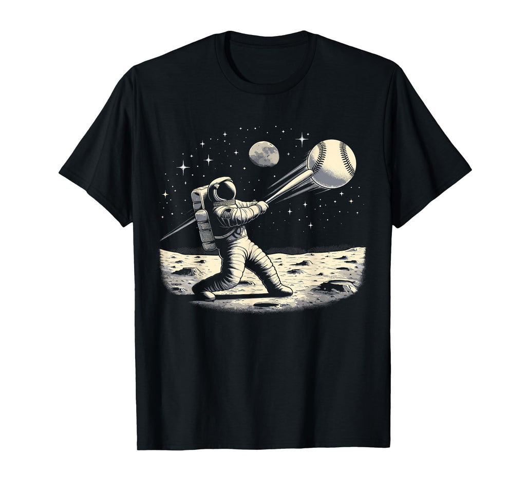 Astronaut Baseball Funny Space Baseball T-Shirt - Custom Art Print Unisex - T-Shirt, Sweatshirt, Hoodie