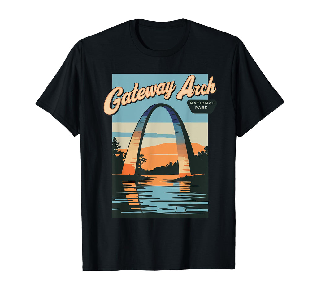 Gateway Arch National Park City St T-Shirt - Novelty Apparel Men Women - T-Shirt, Sweatshirt, Hoodie