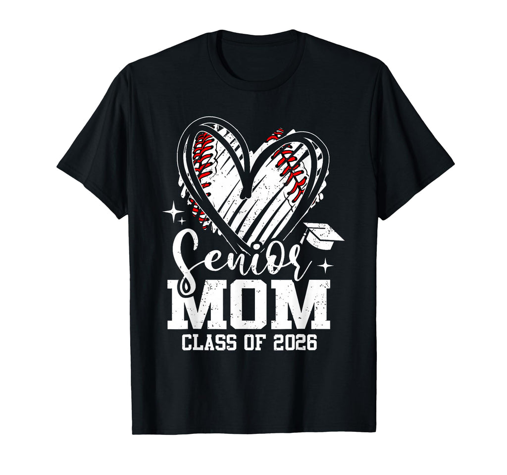 Senior Mom Class 2026 Baseball T-Shirt - Unique Graphic for Adults - T-Shirt, Sweatshirt, Hoodie