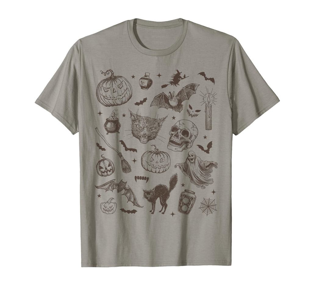 Halloween Aesthetic 90S Tattoo T-Shirt - Novelty Apparel for Adults - T-Shirt, Sweatshirt, Hoodie