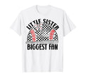 Baseball Little Sister Biggest Fan Lil T-Shirt - Minimalist Print Unisex - T-Shirt, Sweatshirt, Hoodie