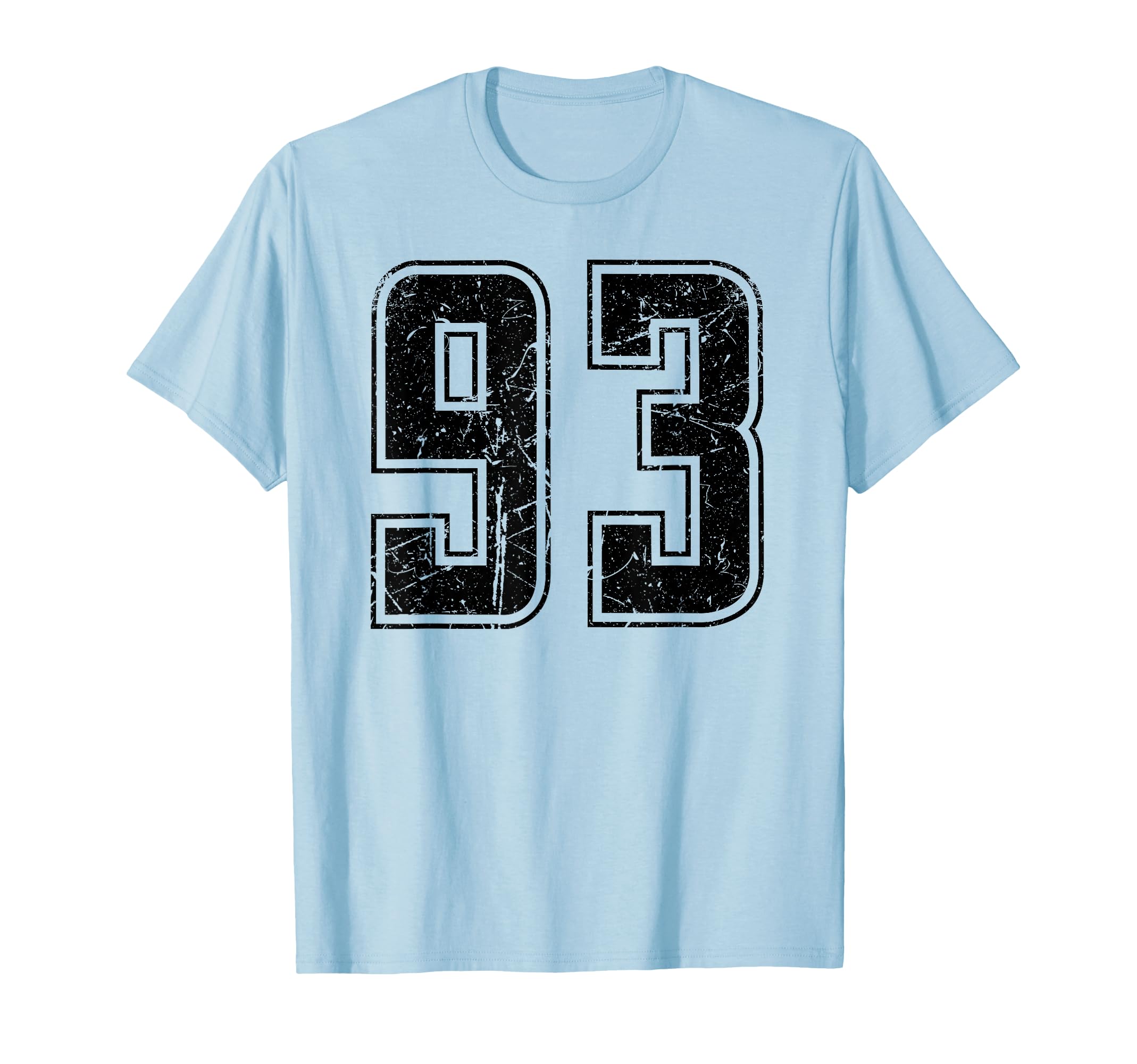 Number 93 Distressed Grunge Jersey T-Shirt - Streetwear Style Men Women - T-Shirt, Sweatshirt, Hoodie