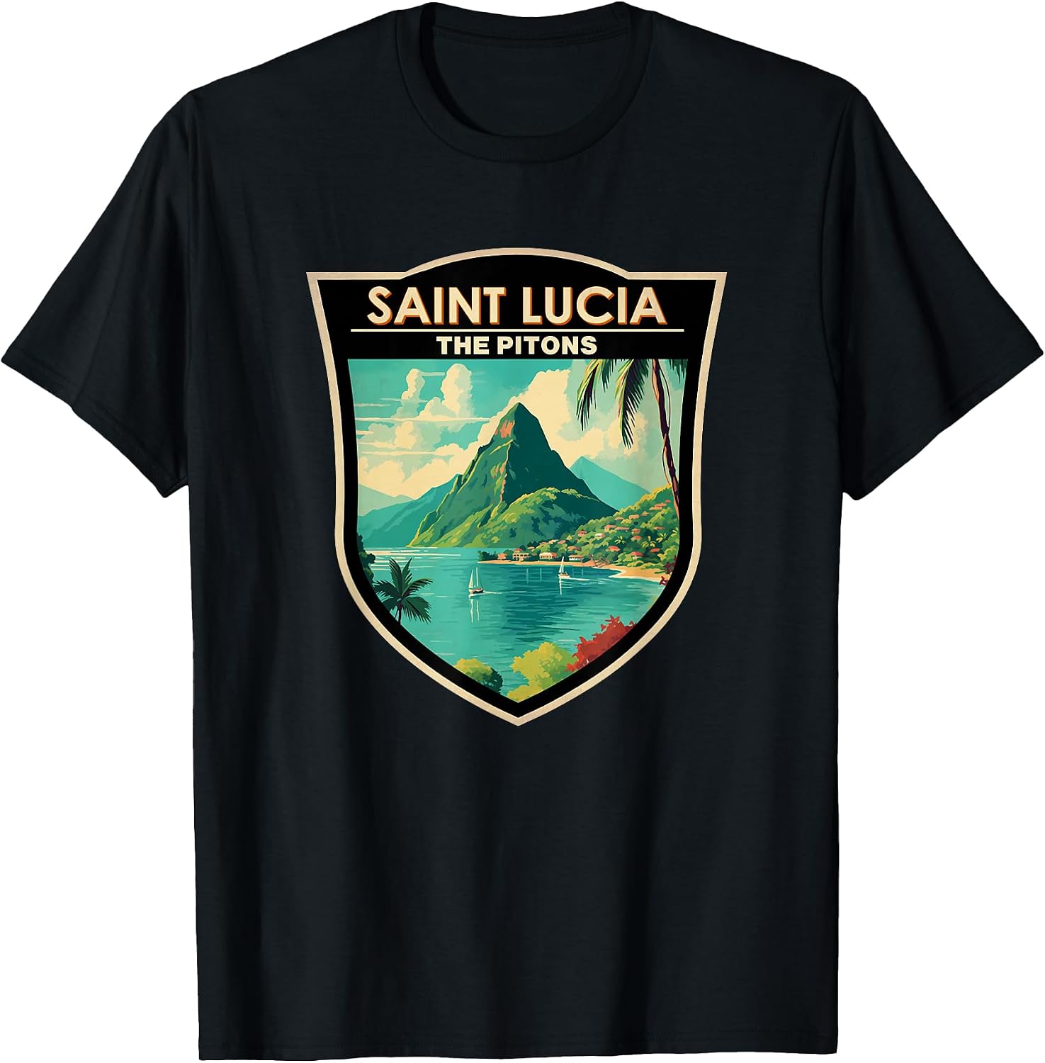 Saint Lucia Merch Apparel Designs - Adult & Kids T-Shirts, Sweatshirts & Hoodies apparel design preview 1