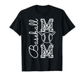 Baseball Mom Leopard Mothers Day T-Shirt - Casual Everyday Wear Unisex - T-Shirt, Sweatshirt, Hoodie