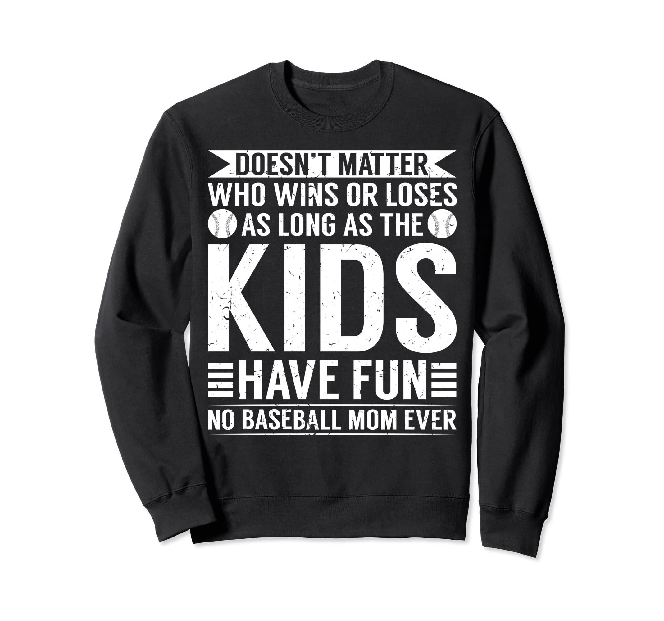 Ball Mama Funny Baseball Sweatshirt - Casual Everyday Wear for Adults - T-Shirt, Sweatshirt, Hoodie