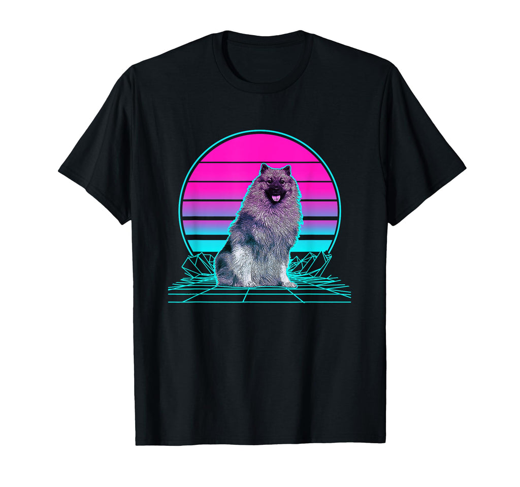 Sunset Keeshond T-Shirt - Trendy Graphic for Adults - T-Shirt, Sweatshirt, Hoodie