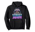 Street Panda Synthwave Retrowave Hoodie - Custom Art Print Men Women - T-Shirt, Sweatshirt, Hoodie