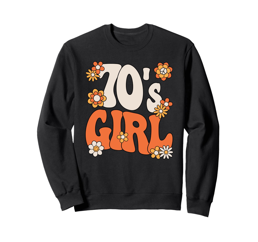 70S Groovy Hippie Disco Party Sweatshirt - Novelty Apparel for Adults - T-Shirt, Sweatshirt, Hoodie