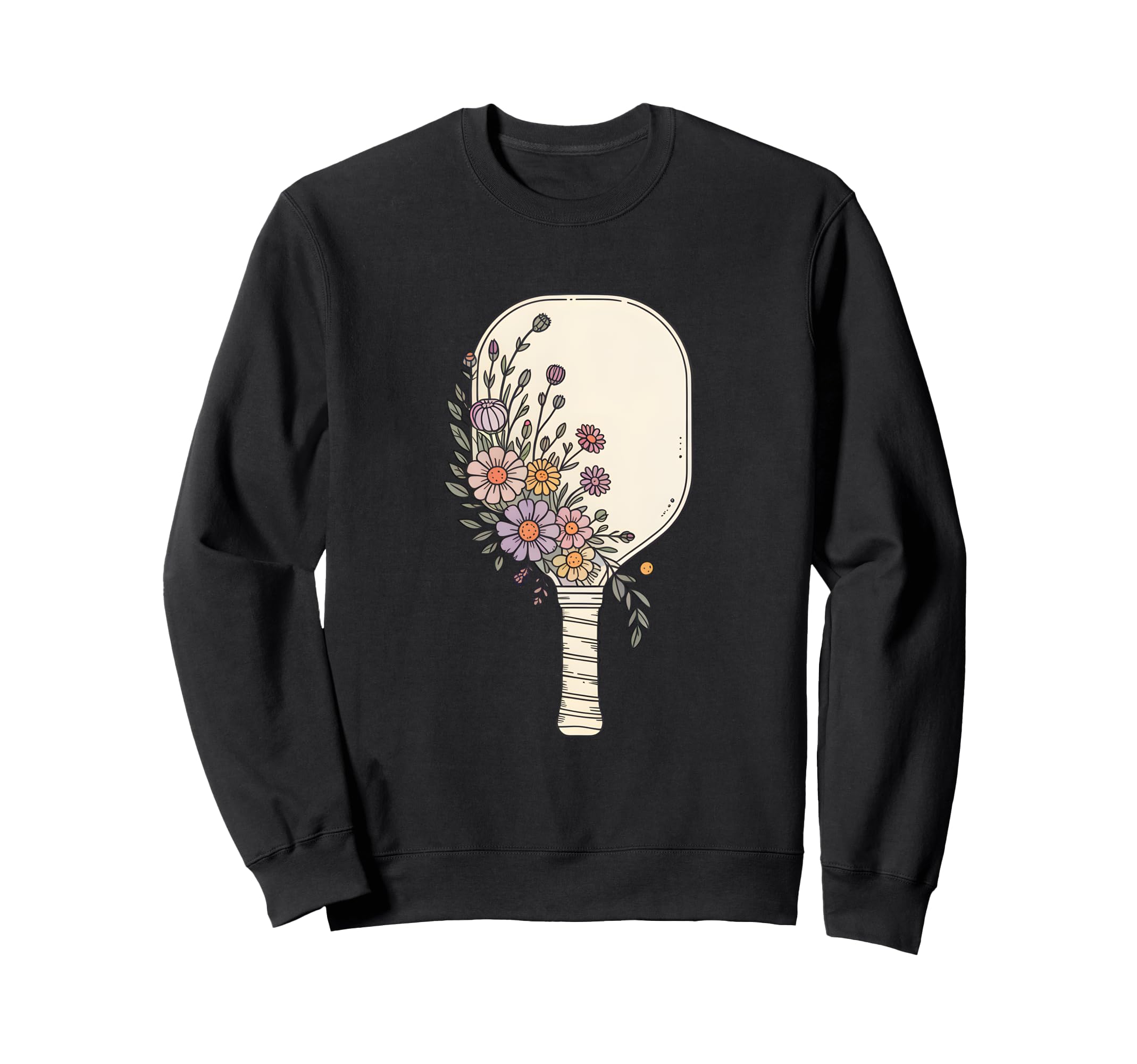Bohemian Pickleball Paddle Boho Sweatshirt - Fun Novelty Design Unisex - T-Shirt, Sweatshirt, Hoodie