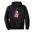Us American Flag Cello Musician Hoodie - Graphic Print for Adults - T-Shirt, Sweatshirt, Hoodie