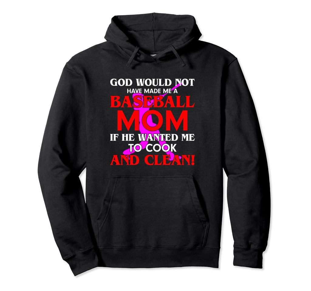 Baseball Mom Baseball Player Funny Hoodie - Minimalist Print for Adults - T-Shirt, Sweatshirt, Hoodie
