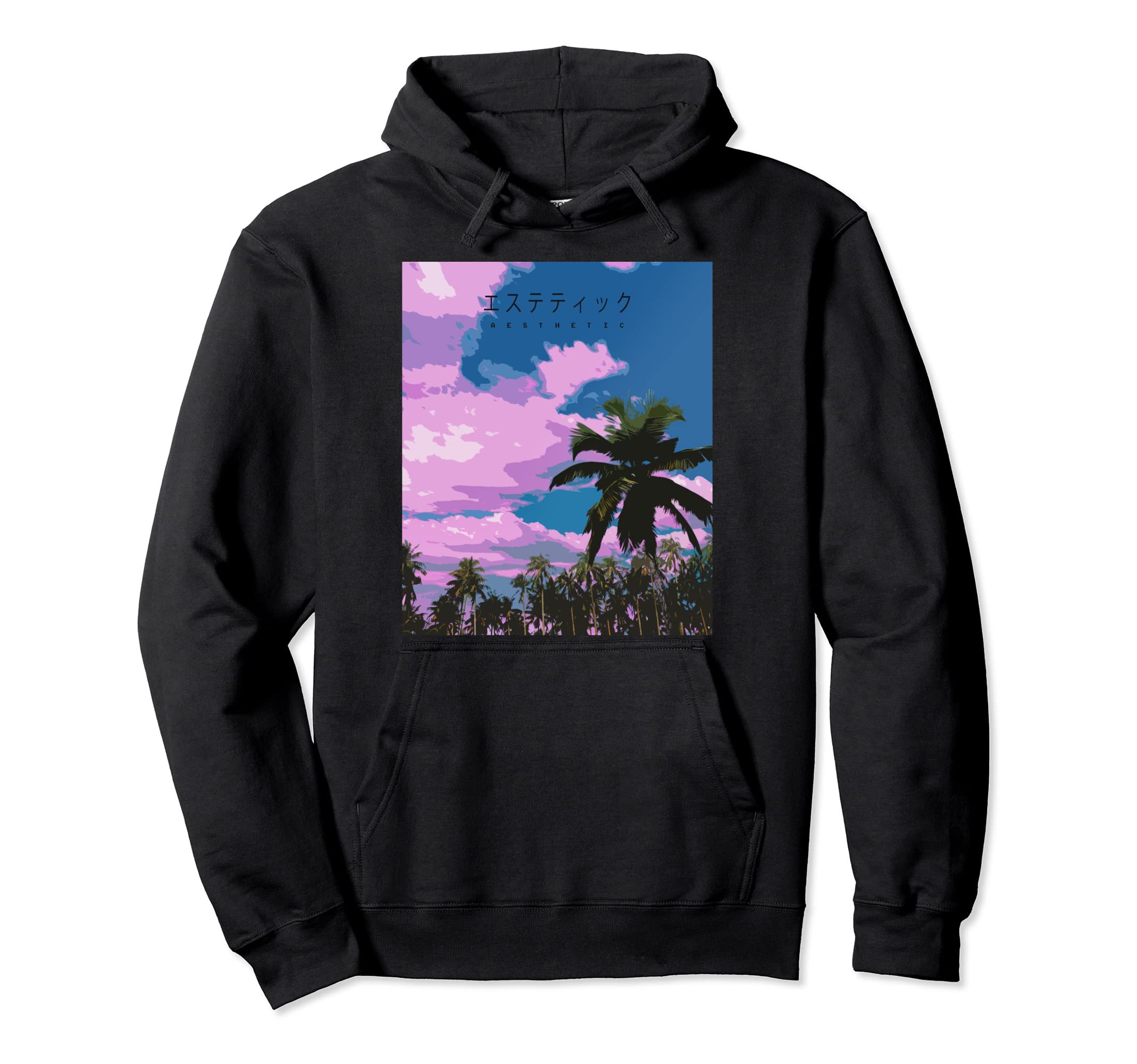 Aesthetic Vaporwave Retrowave Hoodie - Streetwear Style Men Women - T-Shirt, Sweatshirt, Hoodie