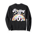 Rolling Into 6 Birthday Groovy Sweatshirt - Fun Novelty Design for Adults - T-Shirt, Sweatshirt, Hoodie