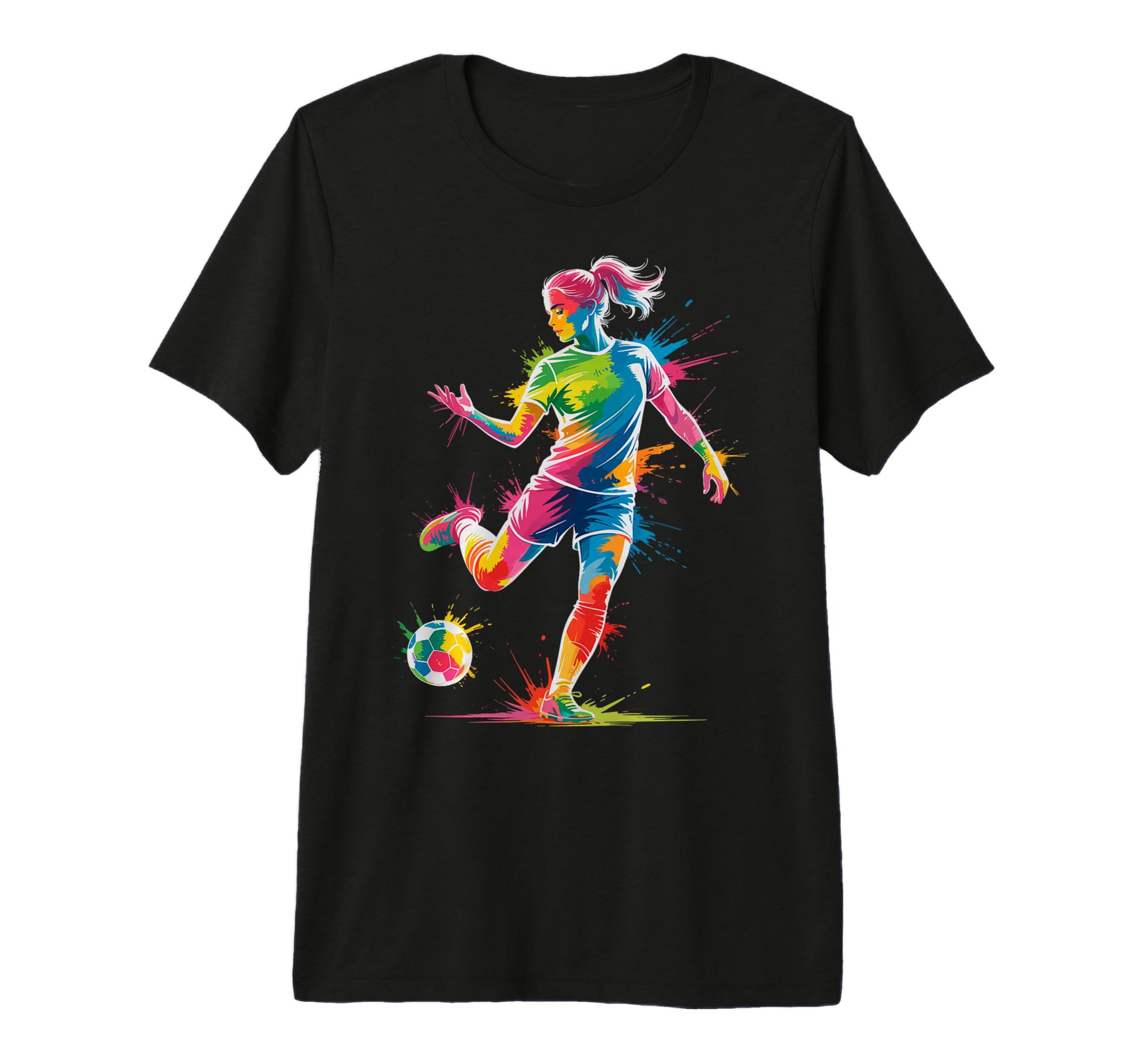 Colorful Funny Soccer Fan Dad Mom Game T-Shirt - Trendy Graphic Men Women - T-Shirt, Sweatshirt, Hoodie