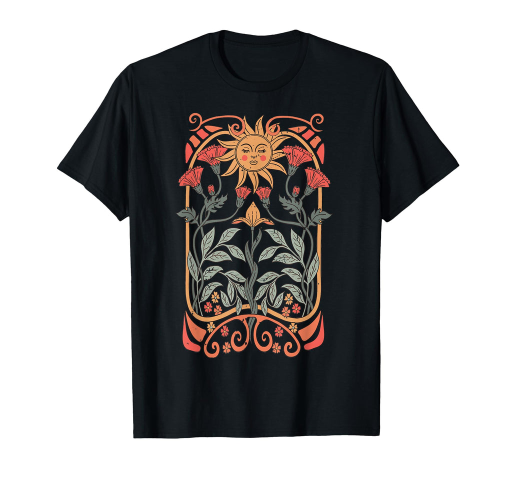 Boho Floral Art Nouveau Boho T-Shirt - Unique Graphic for Adults - T-Shirt, Sweatshirt, Hoodie