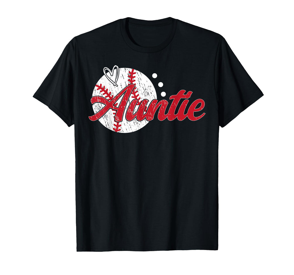 Auntie Baseball Player Aunt Baseball T-Shirt - Unique Graphic Men Women - T-Shirt, Sweatshirt, Hoodie