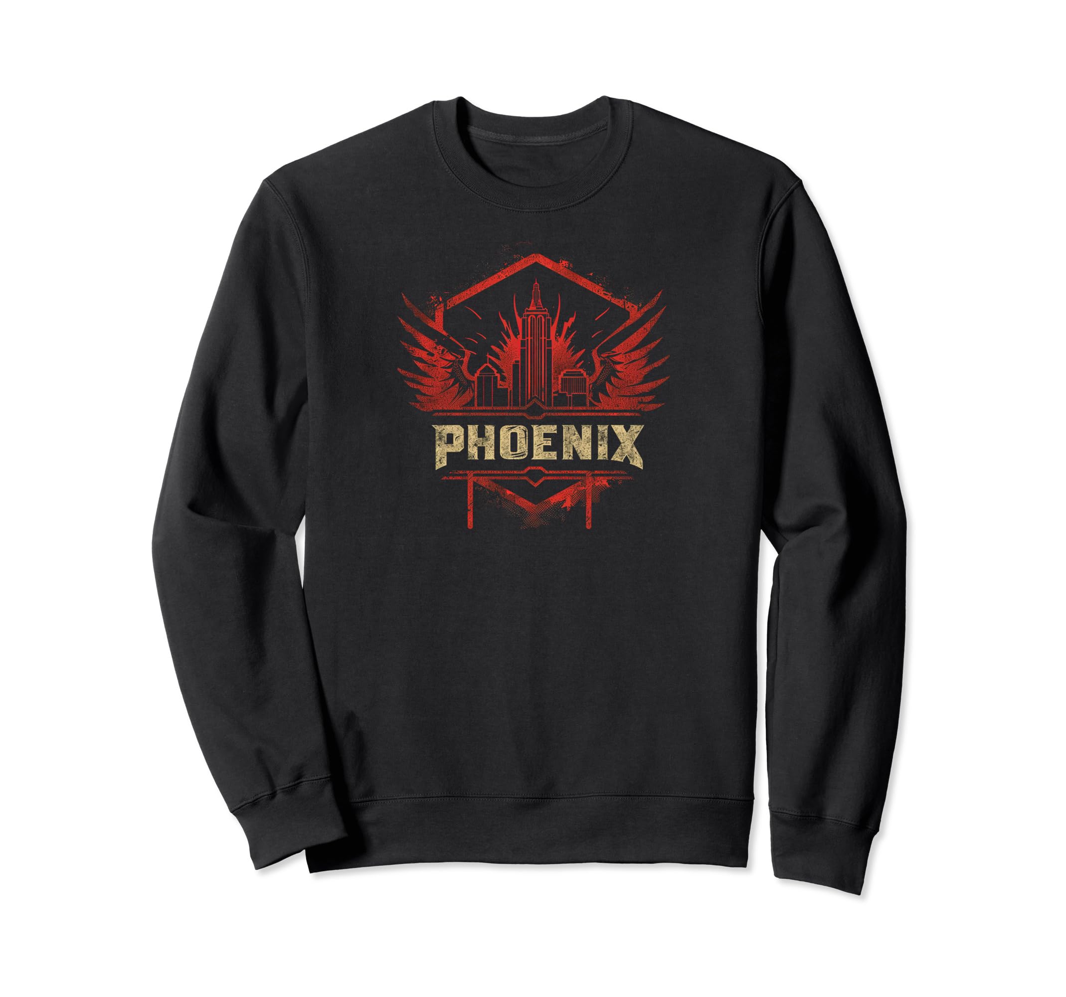 Phoenix Grit 90S Grunge Sweatshirt - Casual Everyday Wear for Adults - T-Shirt, Sweatshirt, Hoodie