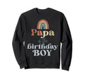 Papa Birthday Boho Rainbow Party Sweatshirt - Custom Art Print Unisex - T-Shirt, Sweatshirt, Hoodie