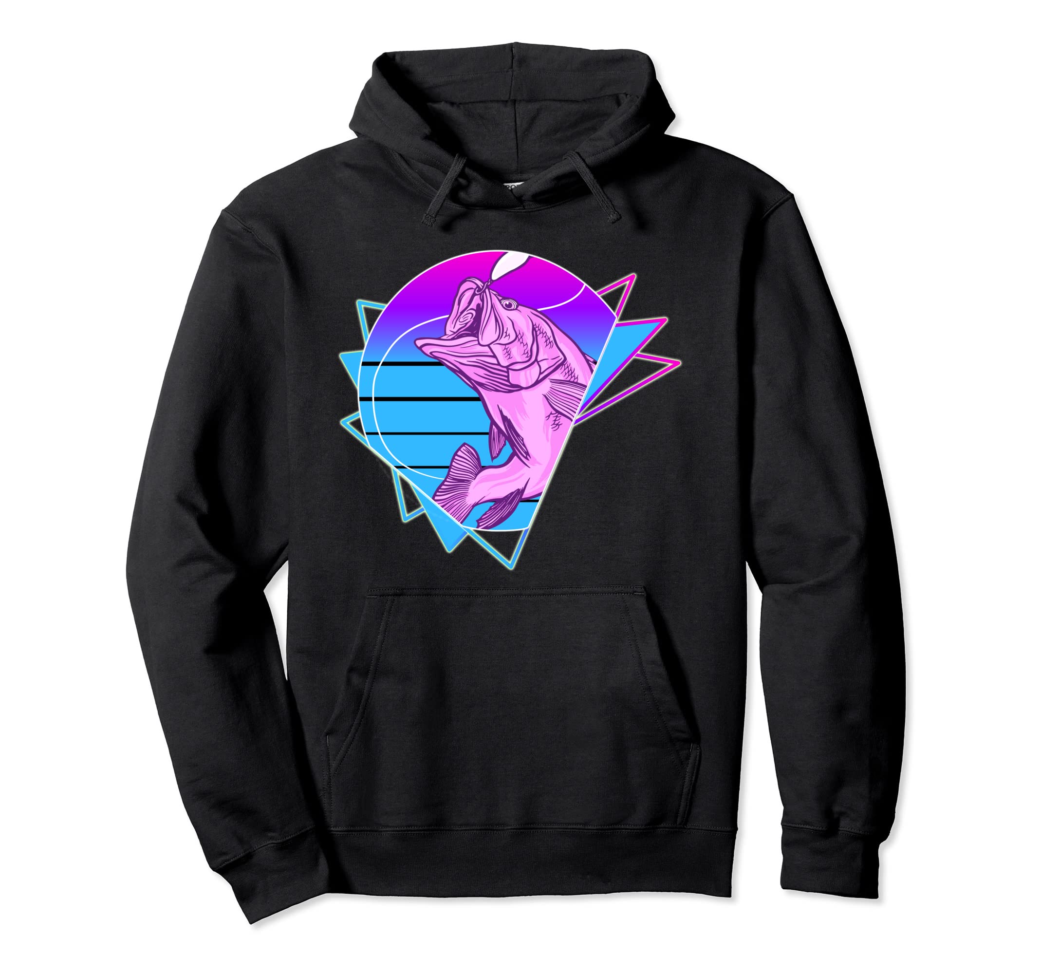 Fishing 90S Vaporwave Aesthetic Hoodie - Fun Novelty Design Men Women - T-Shirt, Sweatshirt, Hoodie
