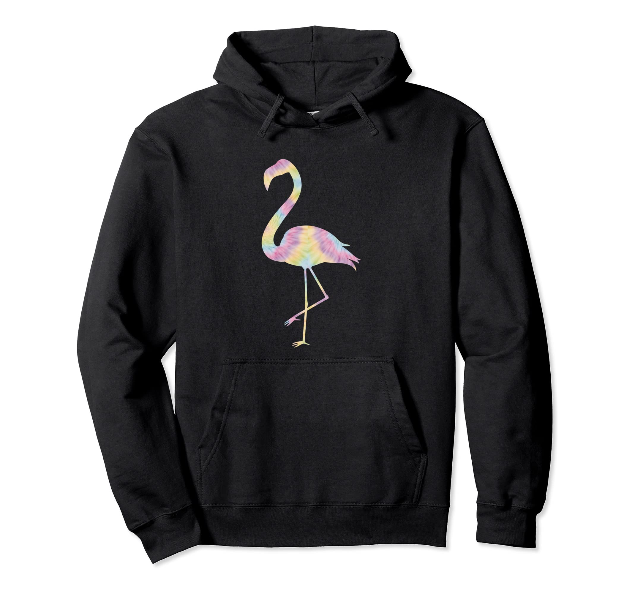 Flamingo Boho Tie Dye Hippie Hoodie - Unique Graphic for Adults - T-Shirt, Sweatshirt, Hoodie