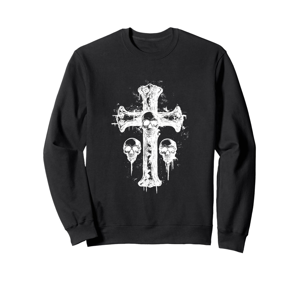 Y2K Goth Alt Grunge Cross Gothic Sweatshirt - Aesthetic Graphic for Adults - T-Shirt, Sweatshirt, Hoodie