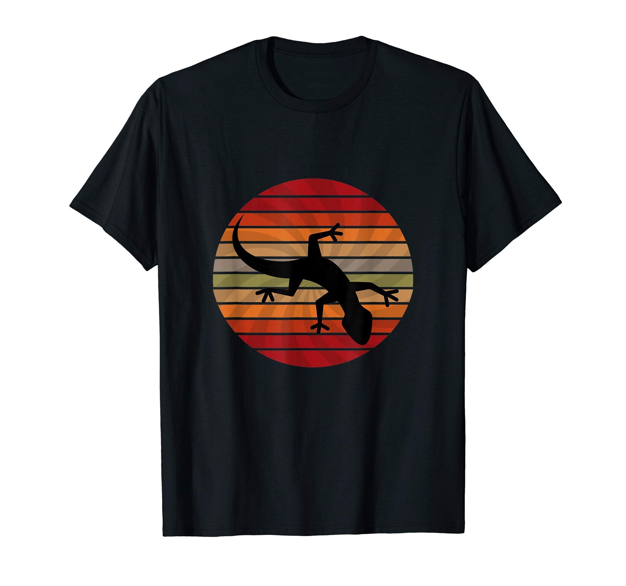 Lizard Gecko Reptiles Colorful Spiral T-Shirt - Trendy Graphic for Adults - T-Shirt, Sweatshirt, Hoodie