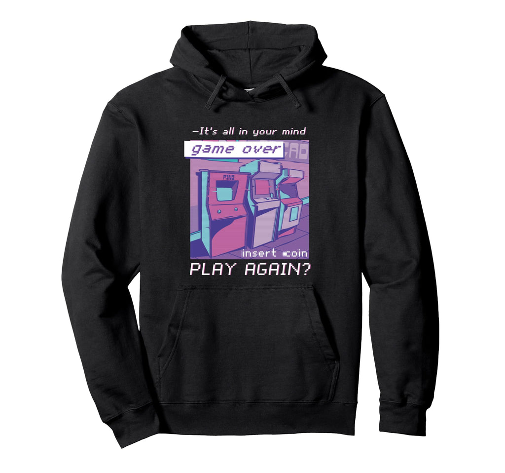 80S 90S Nostalgic Arcade Vaporwave Aesthetic Hoodie - Trendy Graphic Unisex - T-Shirt, Sweatshirt, Hoodie