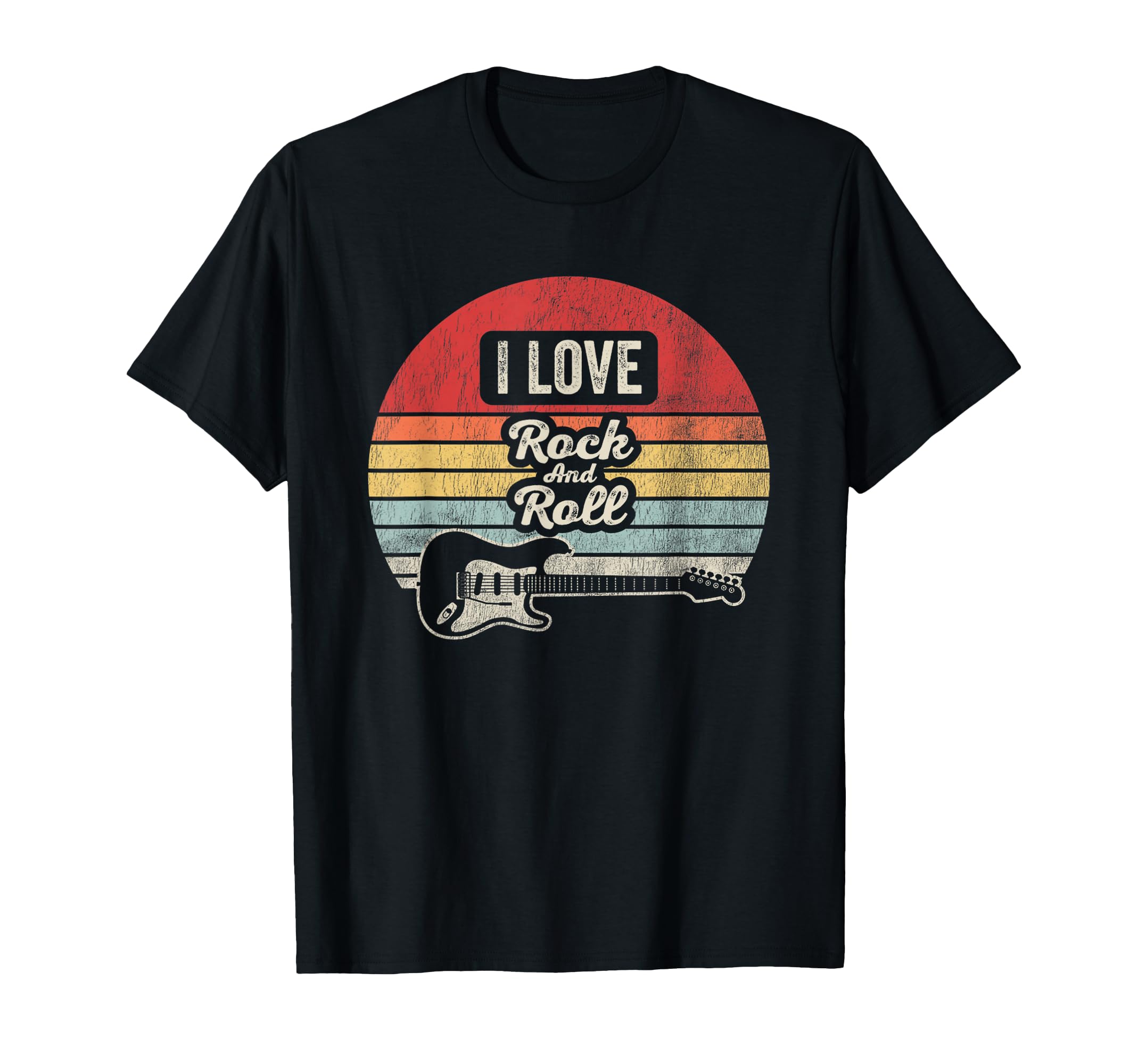 I Love Rock And Roll Guitar Music T-Shirt - Aesthetic Graphic Unisex - T-Shirt, Sweatshirt, Hoodie