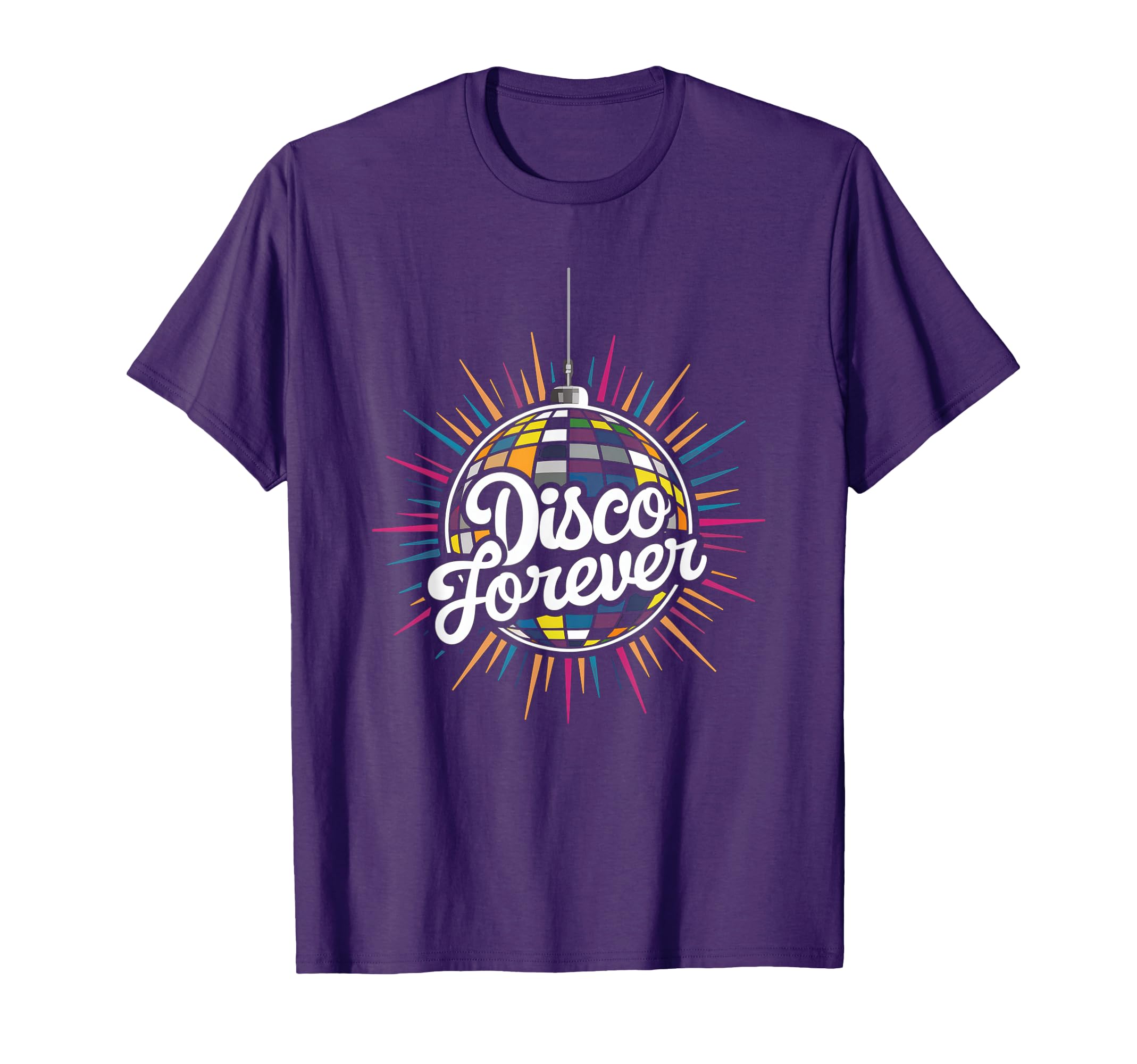 Disco Forever 70S 80S Discoball T-Shirt - Unique Graphic Unisex - T-Shirt, Sweatshirt, Hoodie