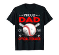 13Th Birthday Baseball Proud Dad T-Shirt - Casual Everyday Wear Men Women - T-Shirt, Sweatshirt, Hoodie