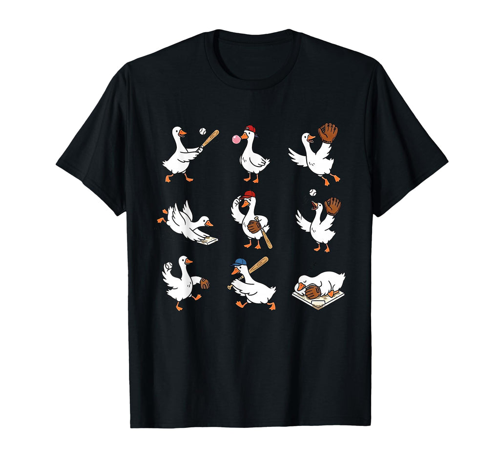 Funny Baseball Goose Baseball T-Shirt - Casual Everyday Wear for Adults - T-Shirt, Sweatshirt, Hoodie