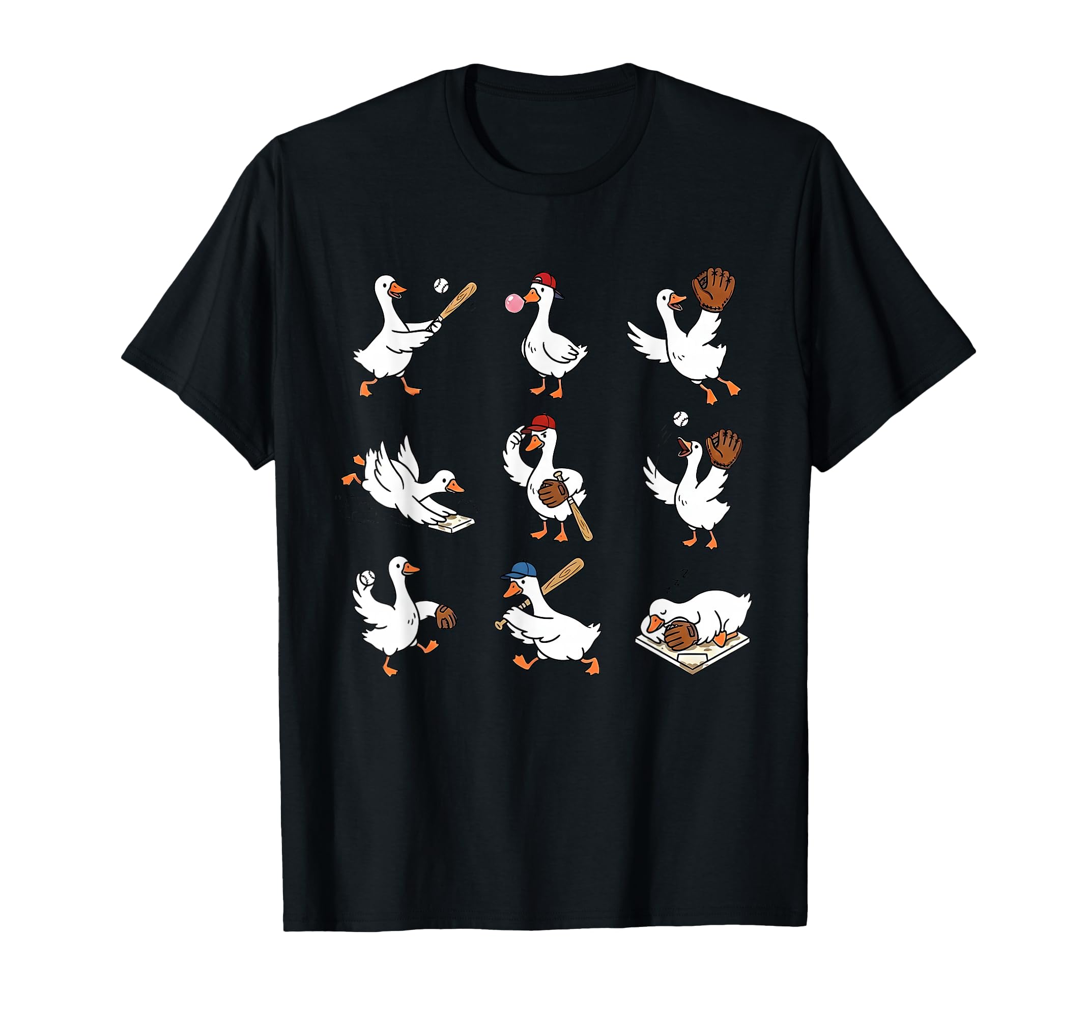 Funny Baseball Goose Baseball T-Shirt - Casual Everyday Wear for Adults - T-Shirt, Sweatshirt, Hoodie