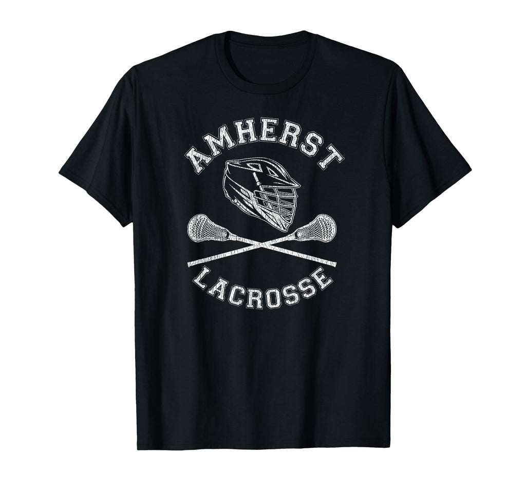 Amherst Lacrosse Distressed Lax T-Shirt - Novelty Apparel Men Women - T-Shirt, Sweatshirt, Hoodie