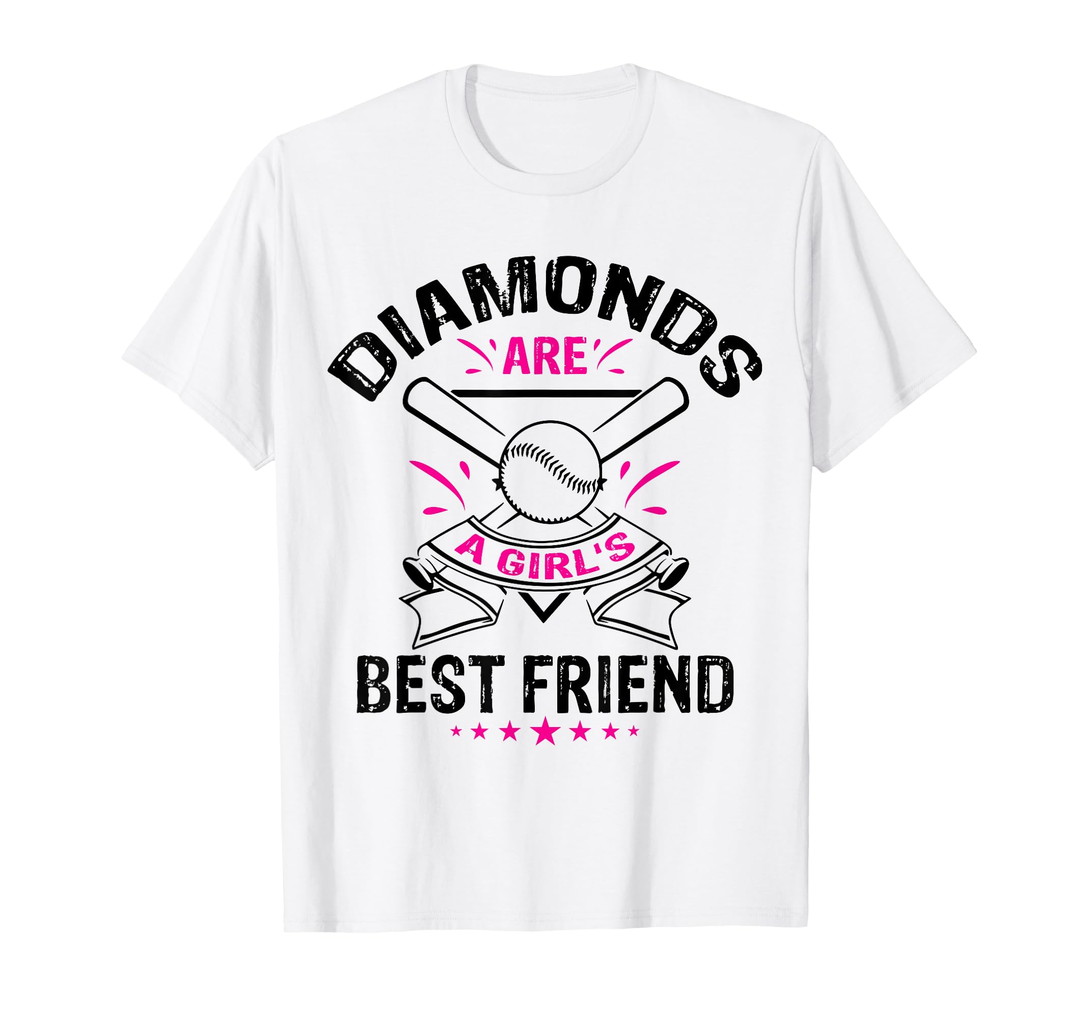 Diamonds Are Best Friend Baseball Team T-Shirt - Novelty Apparel Men Women - T-Shirt, Sweatshirt, Hoodie