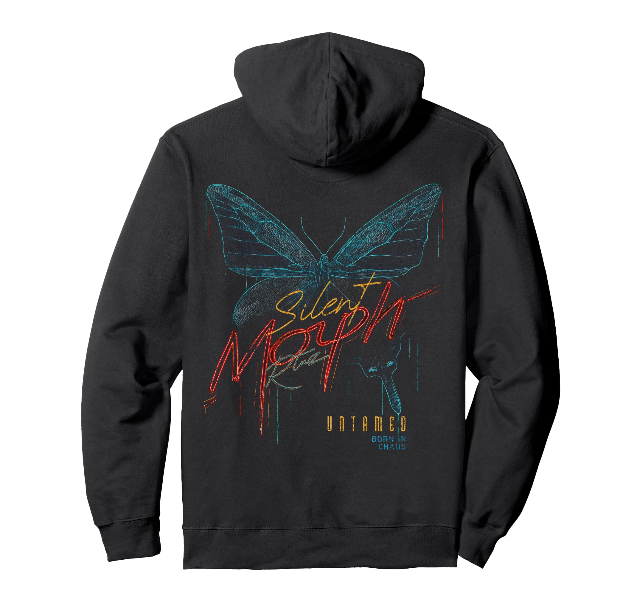 Y2K Back Streetwear Butterfly Hoodie - Fun Novelty Design Men Women - T-Shirt, Sweatshirt, Hoodie